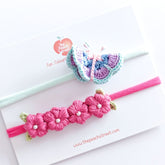 Butterfly Blooms Headband Set